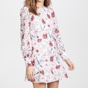 Long Sleeve Floral Eyelet Dress